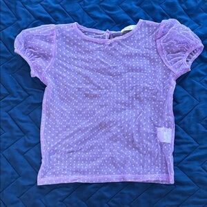 Purple Polka Dot Kids Top PAUSH